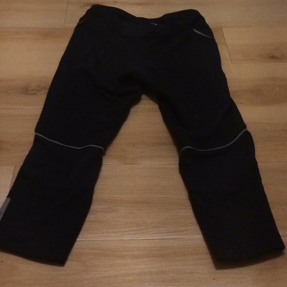 used black capris with reflective strips. - Picture 2 of 3